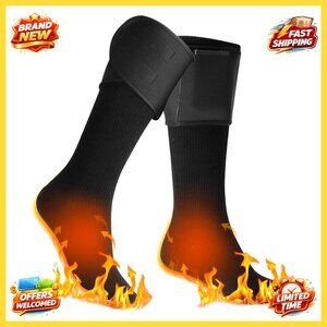 Electric Heated Thermal Socks Battery Operated Foot Warmer for Winter Outdoor